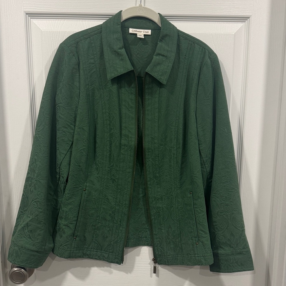 Coldwater Creek Forest Green Utility Jacket